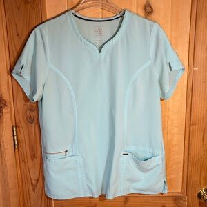 🌻5 for $30🌻 Cherokee Statement Robins Egg Blue V-Neck Scrub Top